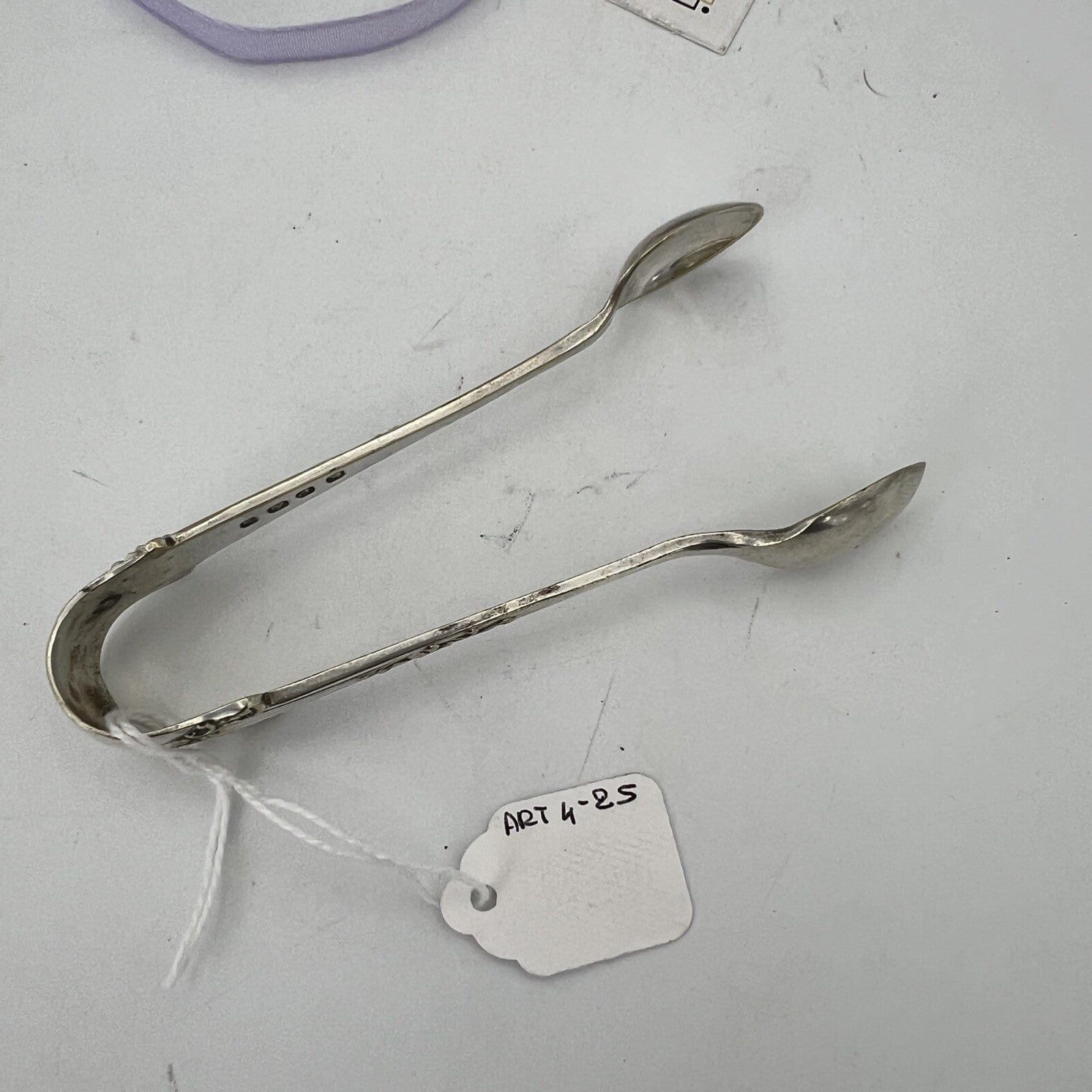 Pinza antica in argento sheffield per zollette zucchero Pinze inglesi d'epoca 4 Categoria  Sheffield & Argento