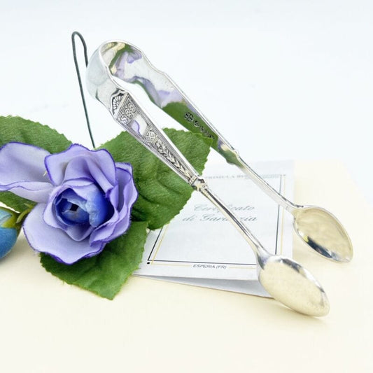 Pinza antica in argento sheffield per zollette zucchero Pinze inglesi d'epoca A1 Categoria  Sheffield & Argento