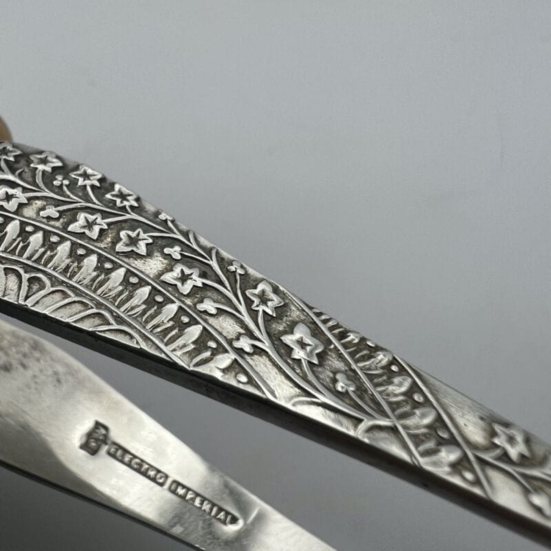 Pinza antica in argento sheffield per zollette zucchero Pinze inglesi d'epoca XX Categoria  Sheffield & Argento