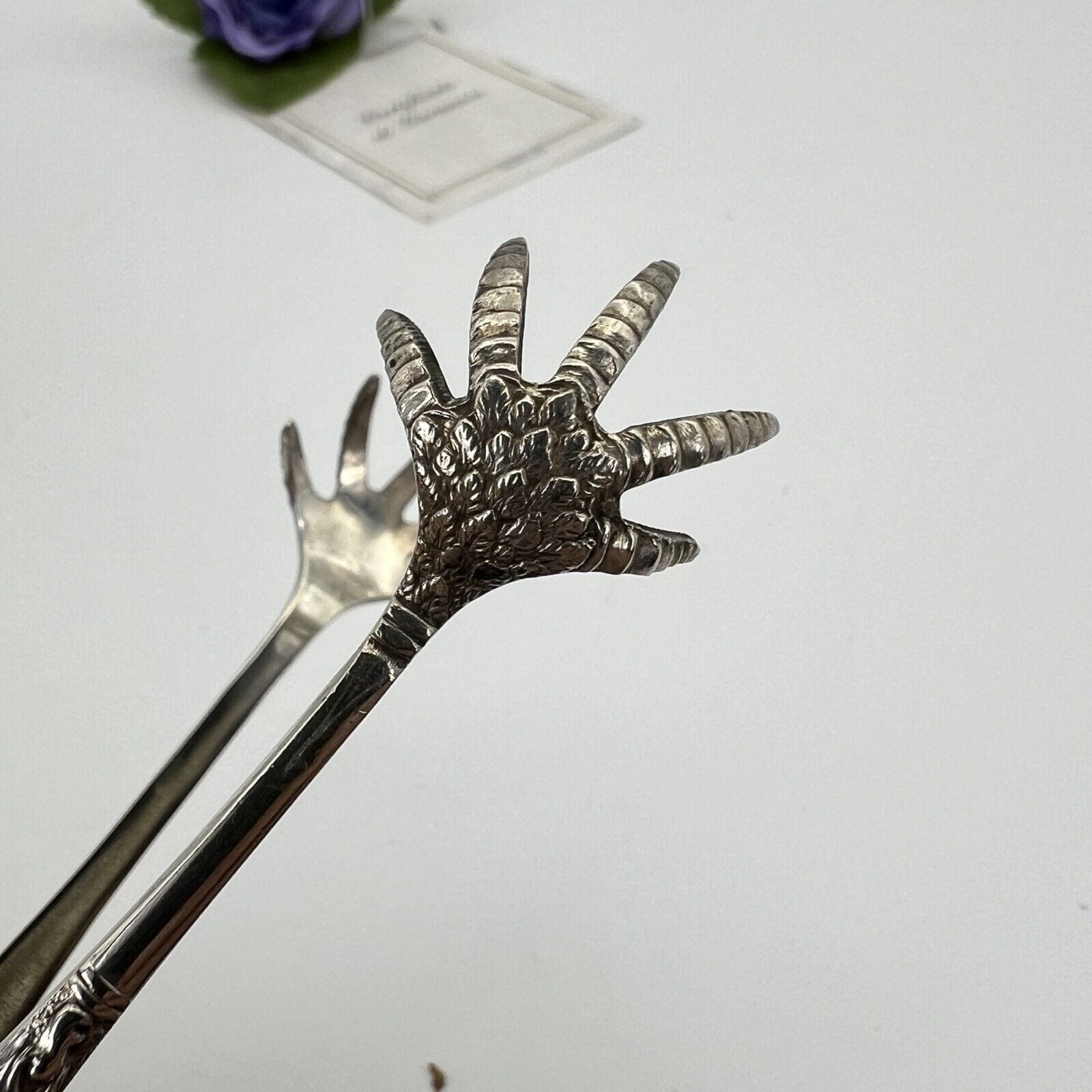 Pinza antica in argento sheffield per zollette zucchero Pinze silver plated '900 Categoria  Sheffield & Argento