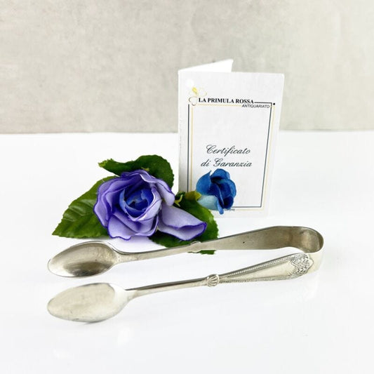 Pinza antica in Argento sheffield per zollette zucchero posata inglese d'epoca Categoria  Sheffield & Argento