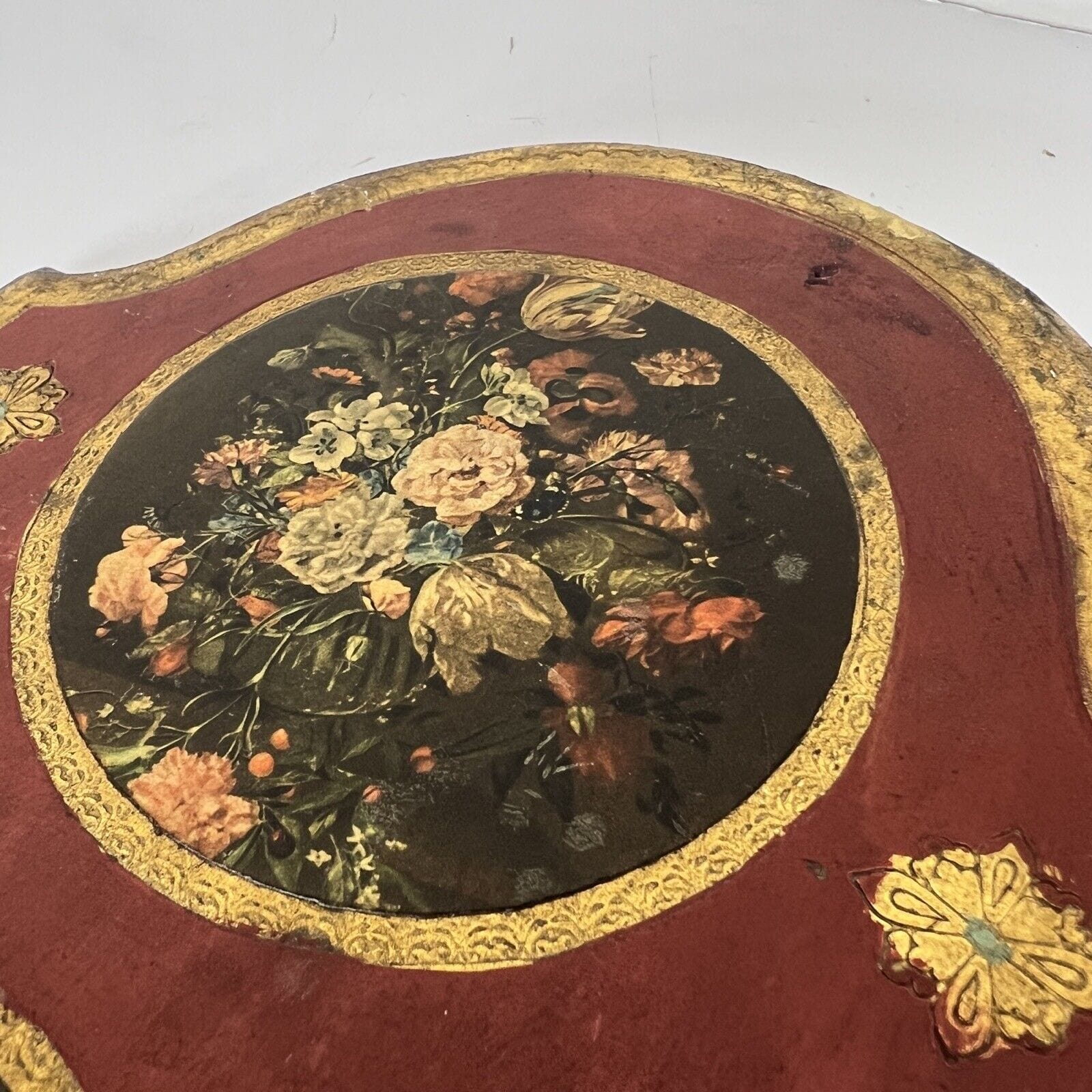 Placca da muro in legno decorativa parete stile antico fiorentino ritratto fiori Categoria  altro