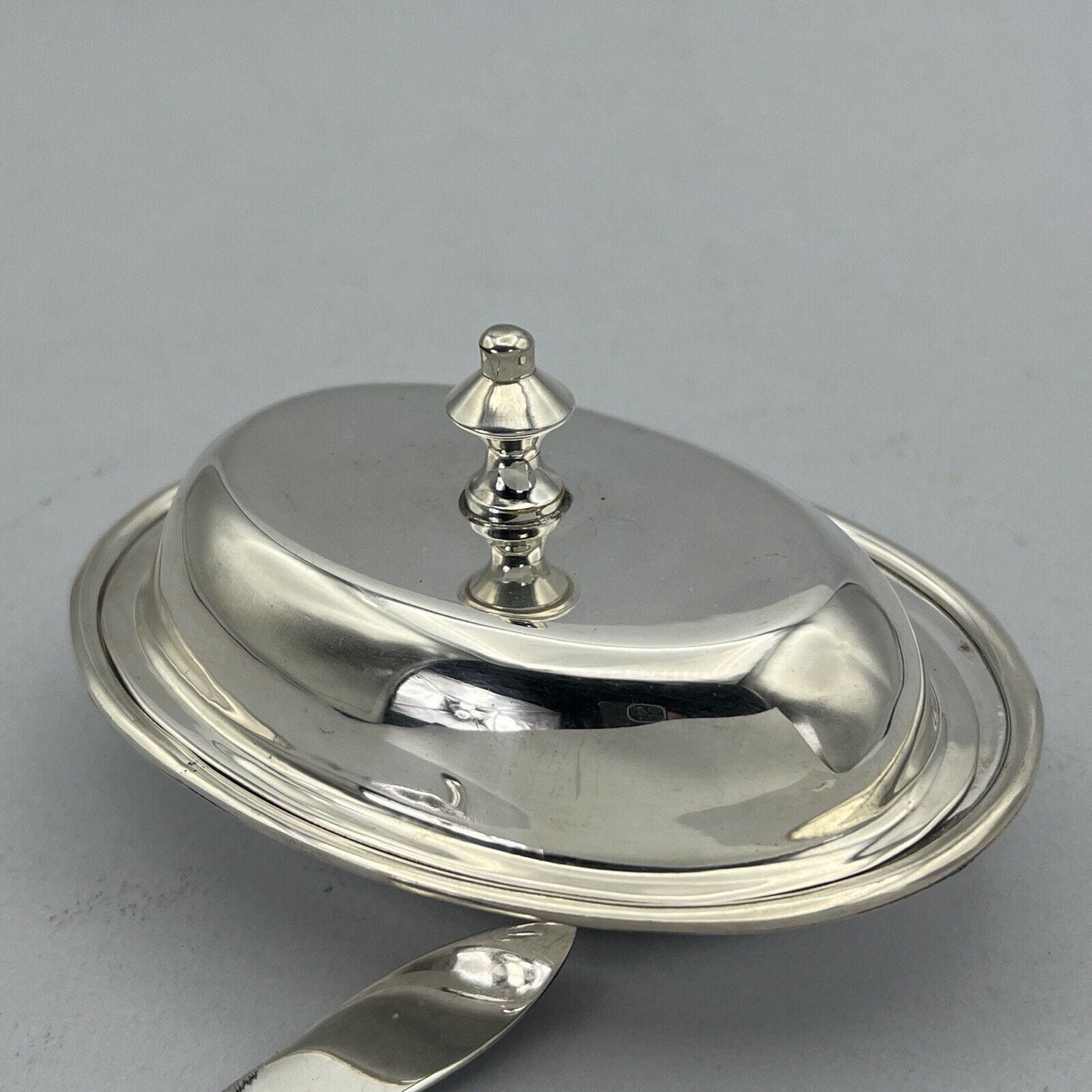 Porta burro formaggio antico in argento placcato silver plated da per tavola Categoria  Sheffield & Argento