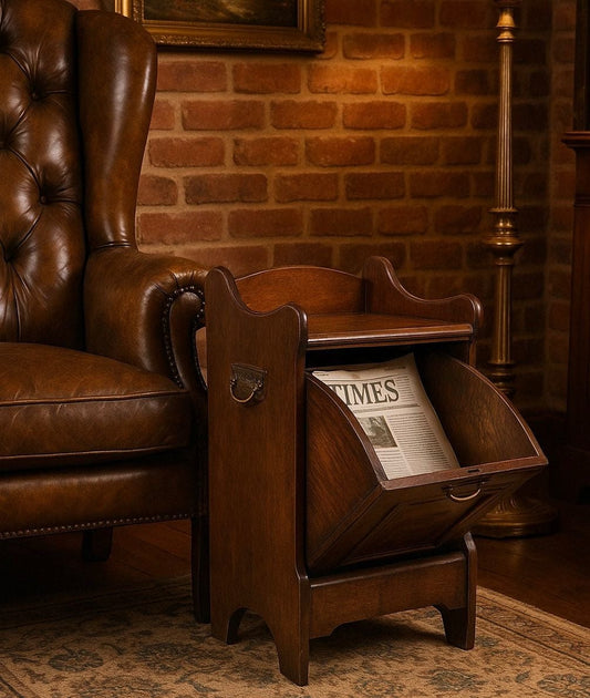 Porta carbone antico in legno baule d'epoca vecchia carboniera inglese Comodino Categoria  Casse & Bauli