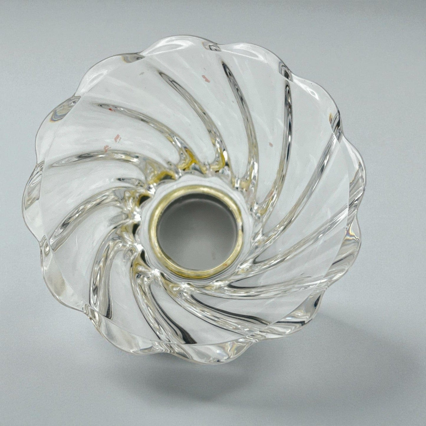 Porta confetti bon bon gioielli in Argento 800 Cristallo vetro Alzatina anni 70 Categoria  Sheffield & Argento