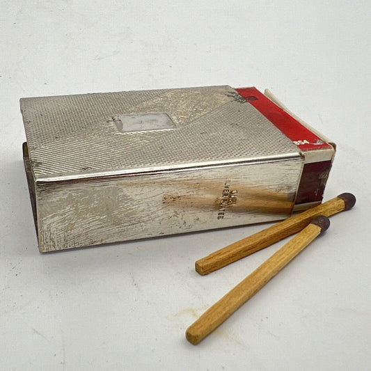 Porta scatola fiammiferi portafiammiferi in argento silver plated Vintage Olri Categoria  Sheffield & Argento