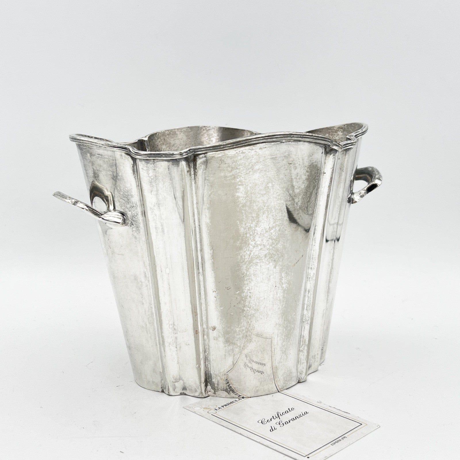 Portabottiglia in argento sheffield silver plated secchiello per Ghiaccio vino Categoria  Sheffield & Argento