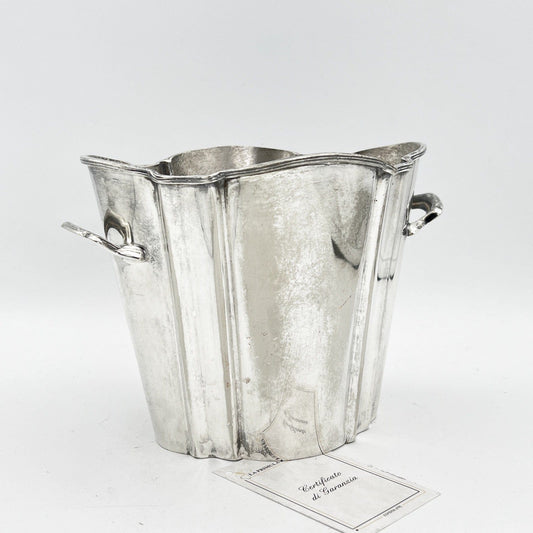 Portabottiglia in argento sheffield silver plated secchiello per Ghiaccio vino Categoria  Sheffield & Argento