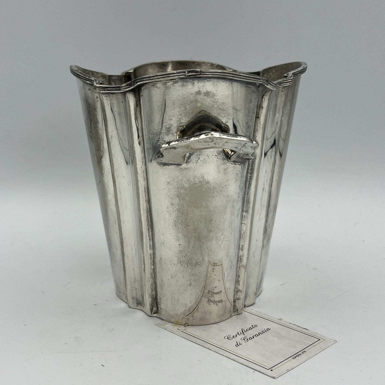 Portabottiglia in argento sheffield silver plated secchiello per Ghiaccio vino Categoria  Sheffield & Argento