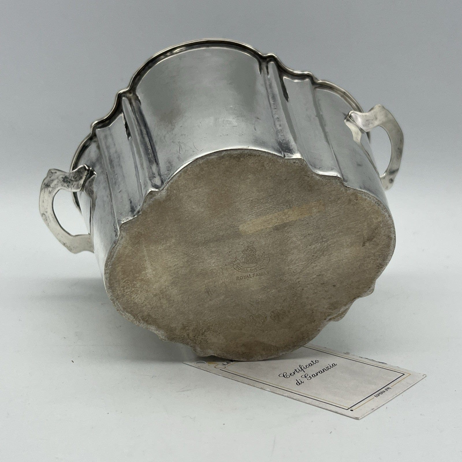 Portabottiglia in argento sheffield silver plated secchiello per Ghiaccio vino Categoria  Sheffield & Argento