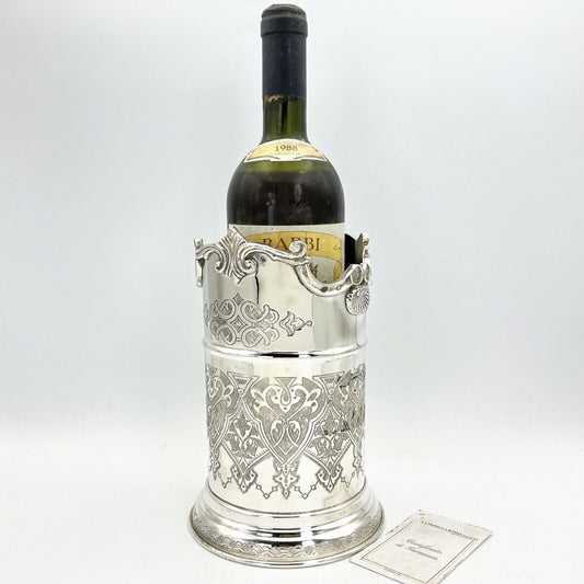 Portabottiglia in argento sheffield silver plated vintage secchiello per vino FB Categoria  Sheffield & Argento
