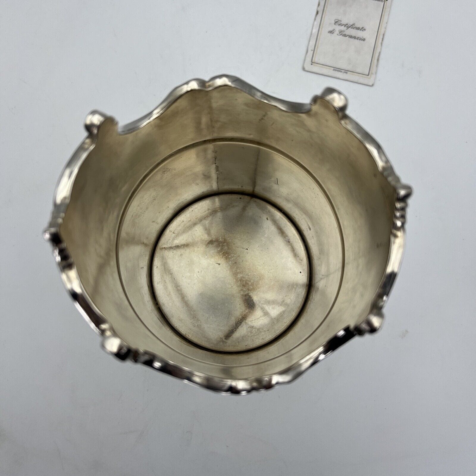 Portabottiglia in argento sheffield silver plated vintage secchiello per vino FB Categoria  Sheffield & Argento