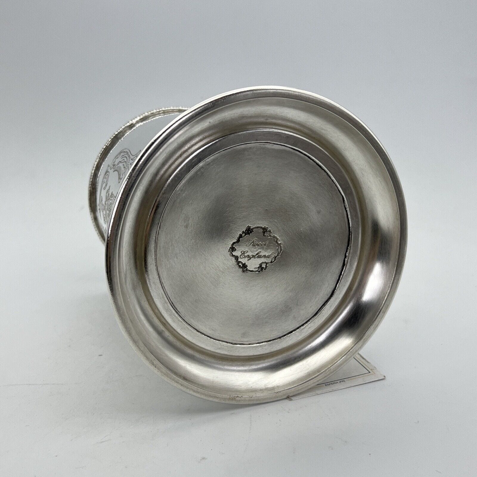 Portabottiglia in argento sheffield silver plated vintage secchiello per vino XX Categoria  Sheffield & Argento