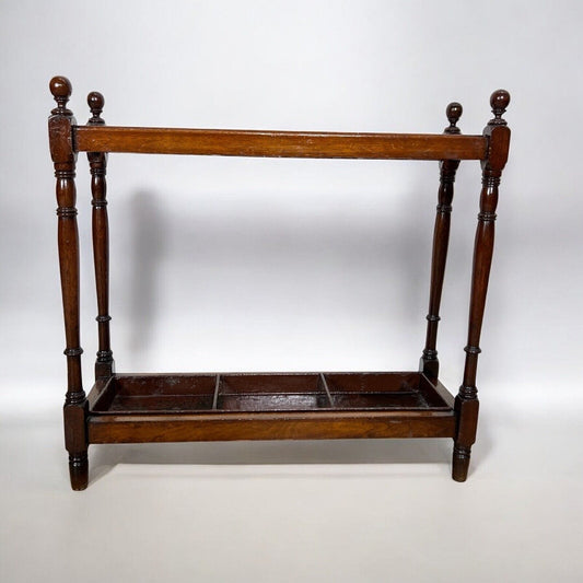 Portaombrelli antico in legno e ferro inglese porta ombrelli bastoni  vintage Categoria  Appendiabiti - Portaombrelli