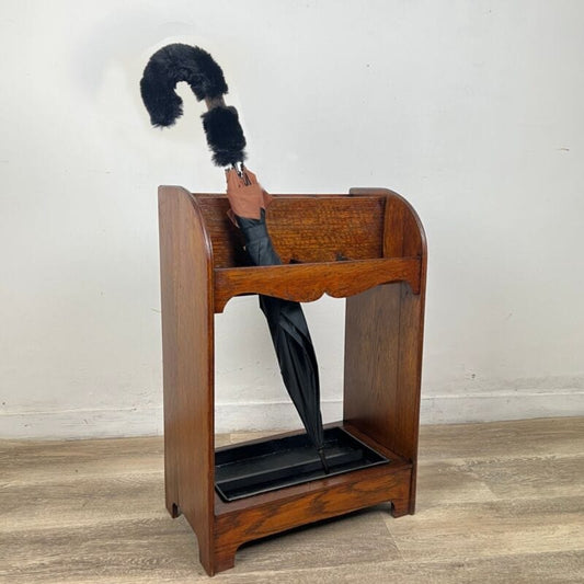 Portaombrelli antico in legno porta ombrelli d'epoca 900 bastoni vintage anni 30 Categoria  Appendiabiti - Portaombrelli