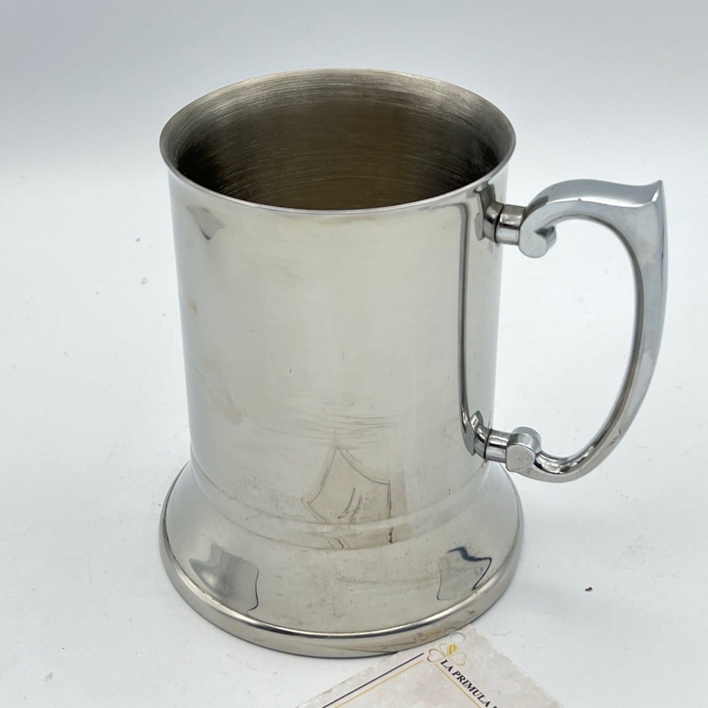 Portapenne da per scrivania in stile antico boccale metallo lucido silver Categoria  Sheffield & Argento