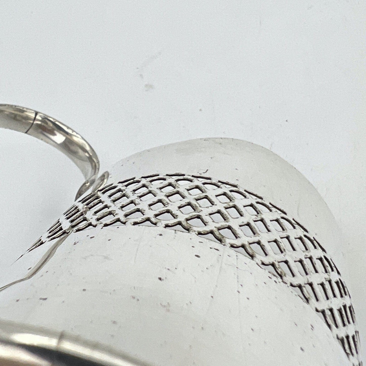 Portapenne da scrivania antico in Argento EPNS d' epoca 900 inglese Bicchiere Categoria  Sheffield & Argento