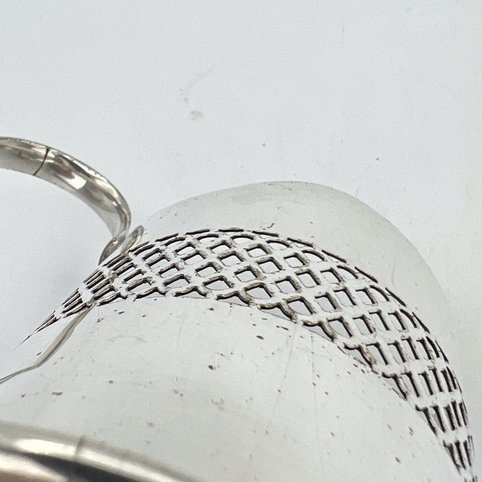 Portapenne da scrivania antico in Argento EPNS d' epoca 900 inglese Bicchiere Categoria  Sheffield & Argento