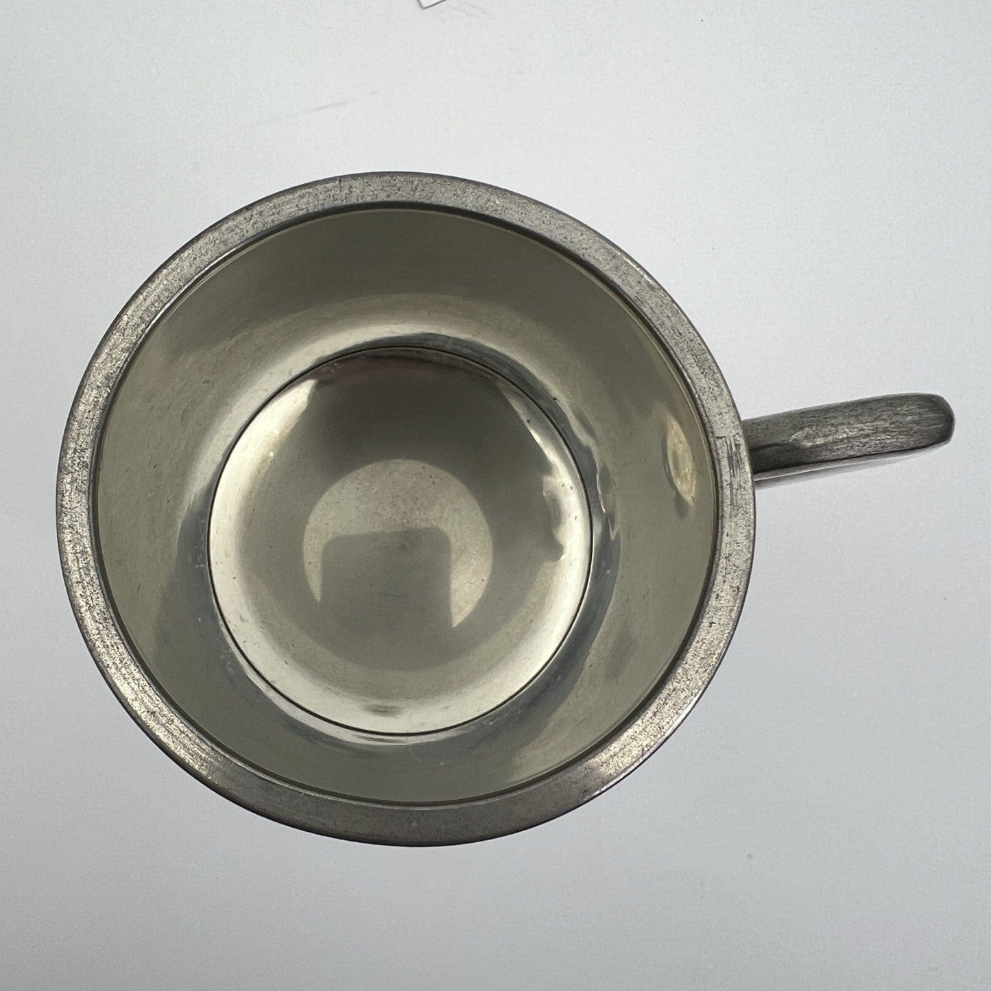 Portapenne da scrivania antico in metallo peltro boccale d'epoca 900 inglese XL Categoria  Sheffield & Argento