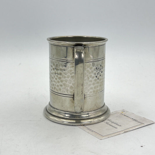 Portapenne da scrivania antico in peltro boccale d'epoca 900 inglese Sheffield Categoria  Sheffield & Argento