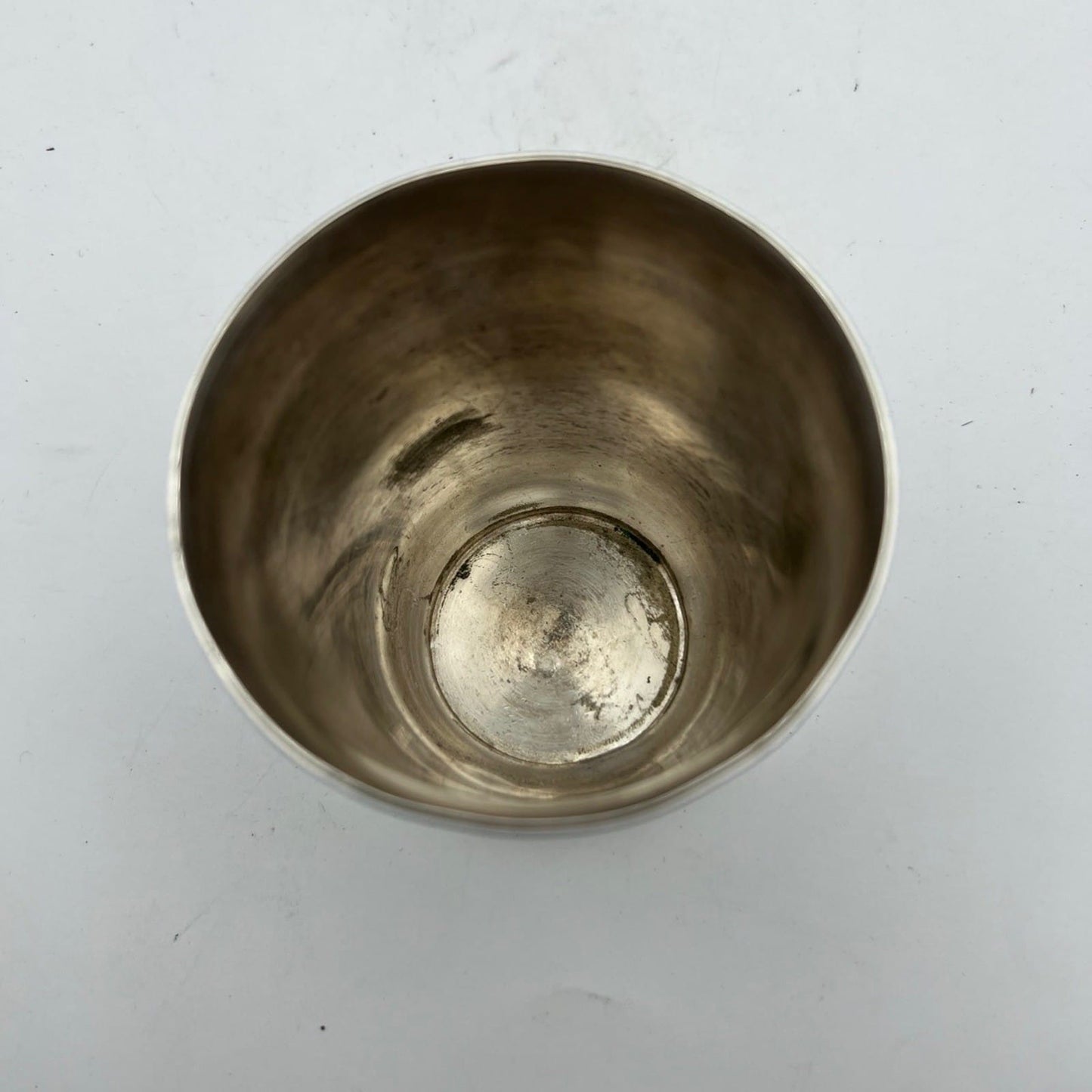 Portapenne da scrivania in argento silver plated antico bicchiere Christofle '60 Categoria  Sheffield & Argento