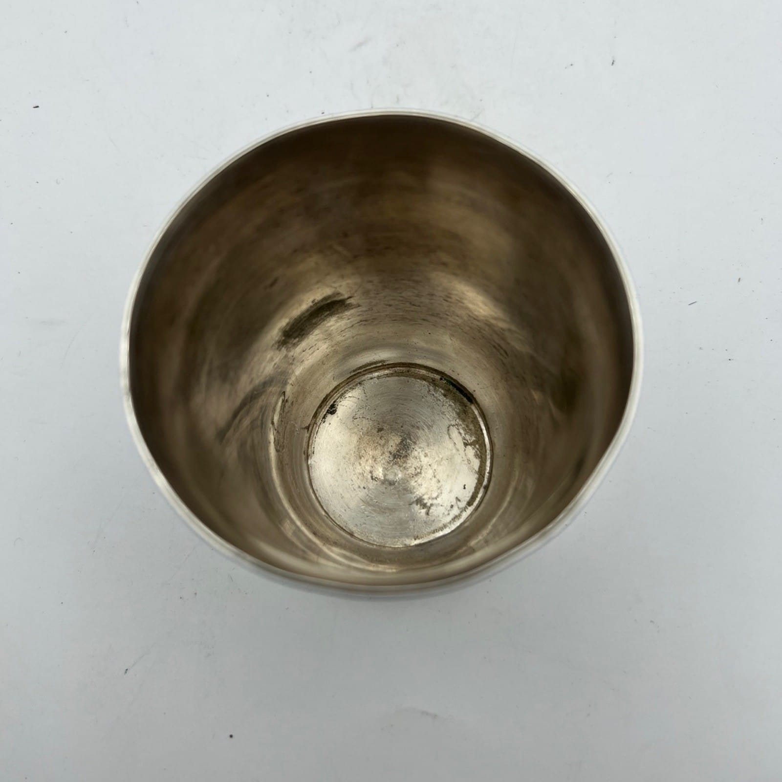 Portapenne da scrivania in argento silver plated antico bicchiere Christofle '60 Categoria  Sheffield & Argento