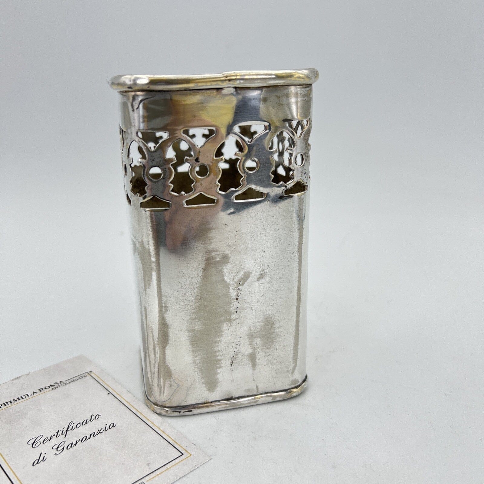 Portapenne da scrivania in stile antico in argento sheffield silver plated EPNS Categoria  Sheffield & Argento