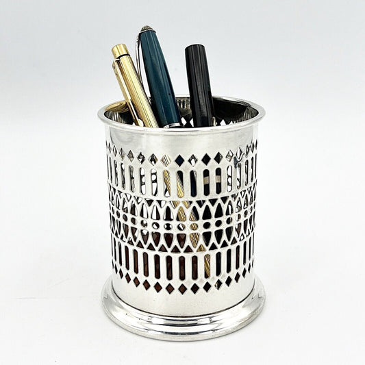 Portapenne da scrivania in stile antico in argento sheffield silver plated EPNS Categoria  Sheffield & Argento