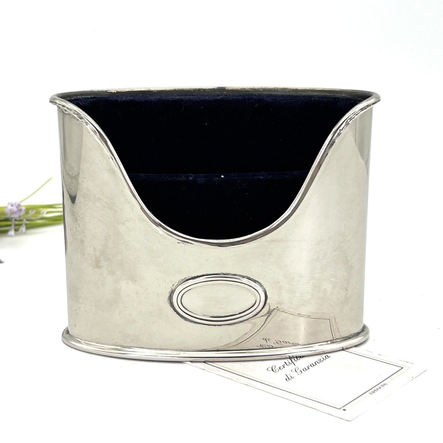 Portapenne da scrivania in stile antico in argento sheffield silver plated Olri Categoria  Sheffield & Argento