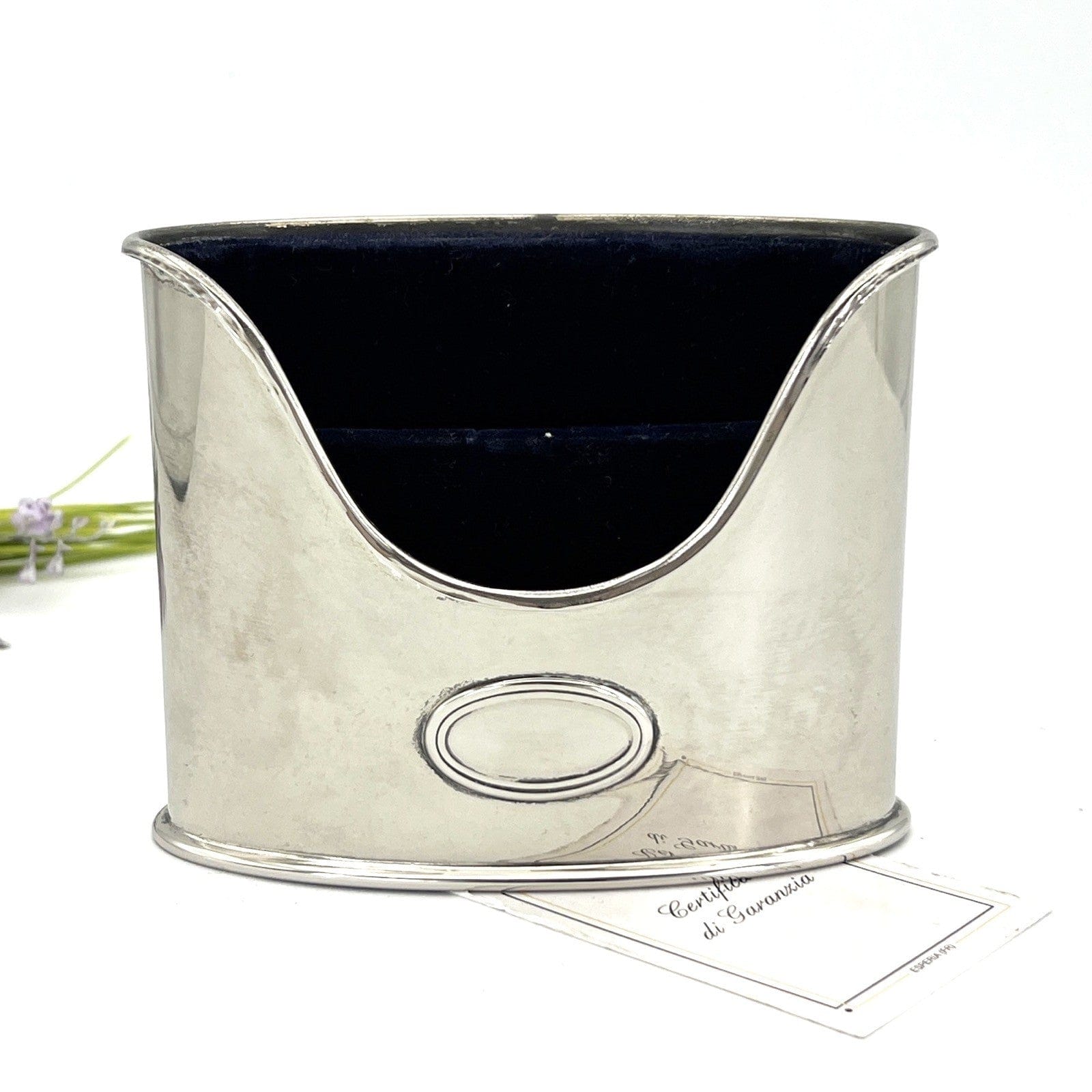 Portapenne da scrivania in stile antico in argento sheffield silver plated Olri Categoria  Sheffield & Argento