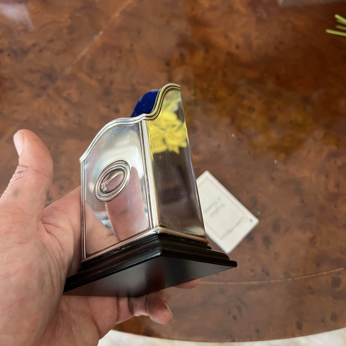 Portapenne da scrivania in stile antico in argento sheffield silver plated Olri Categoria  Sheffield & Argento