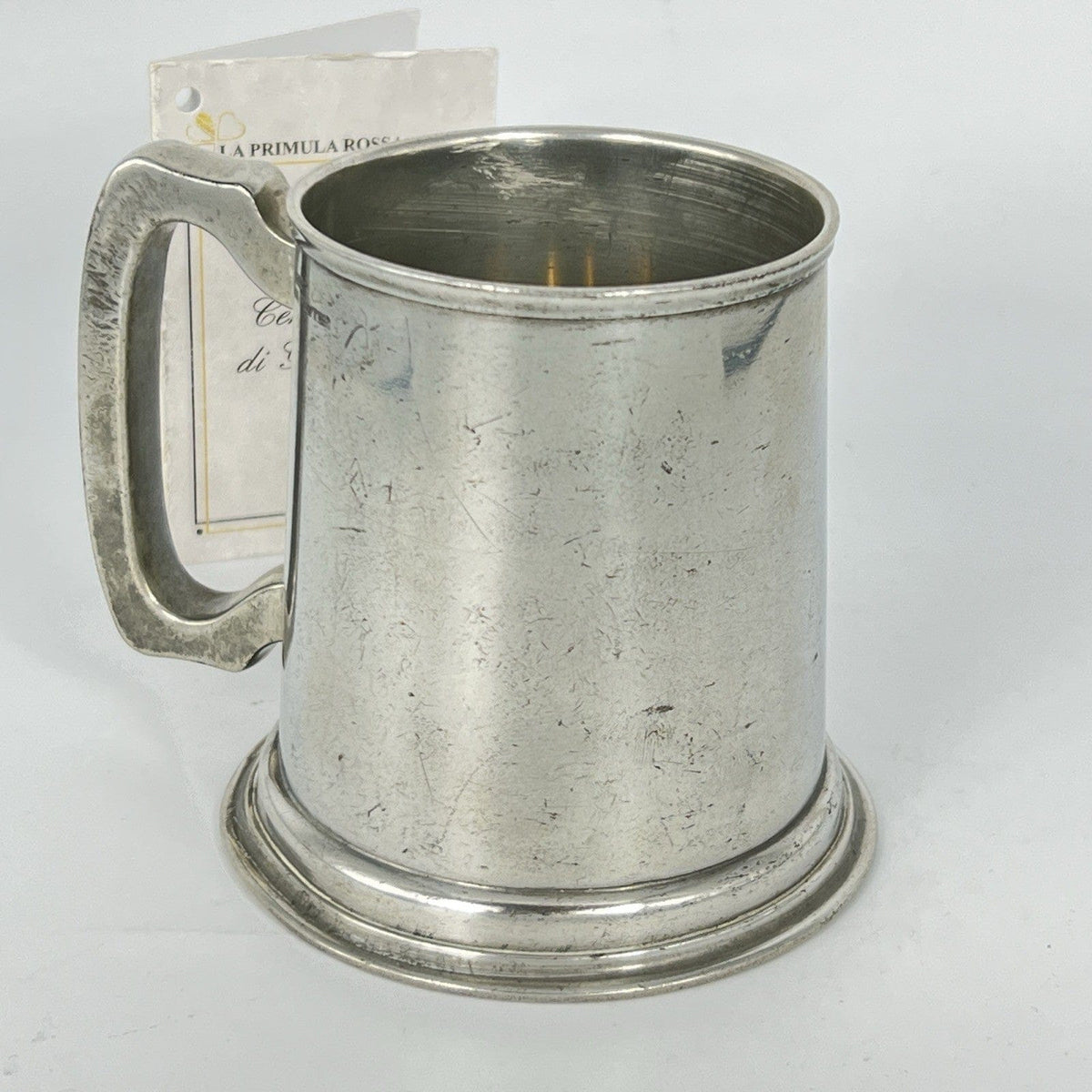 Portapenne da scrivania stile antico in argento sheffield boccale silver peltro Categoria  Sheffield & Argento