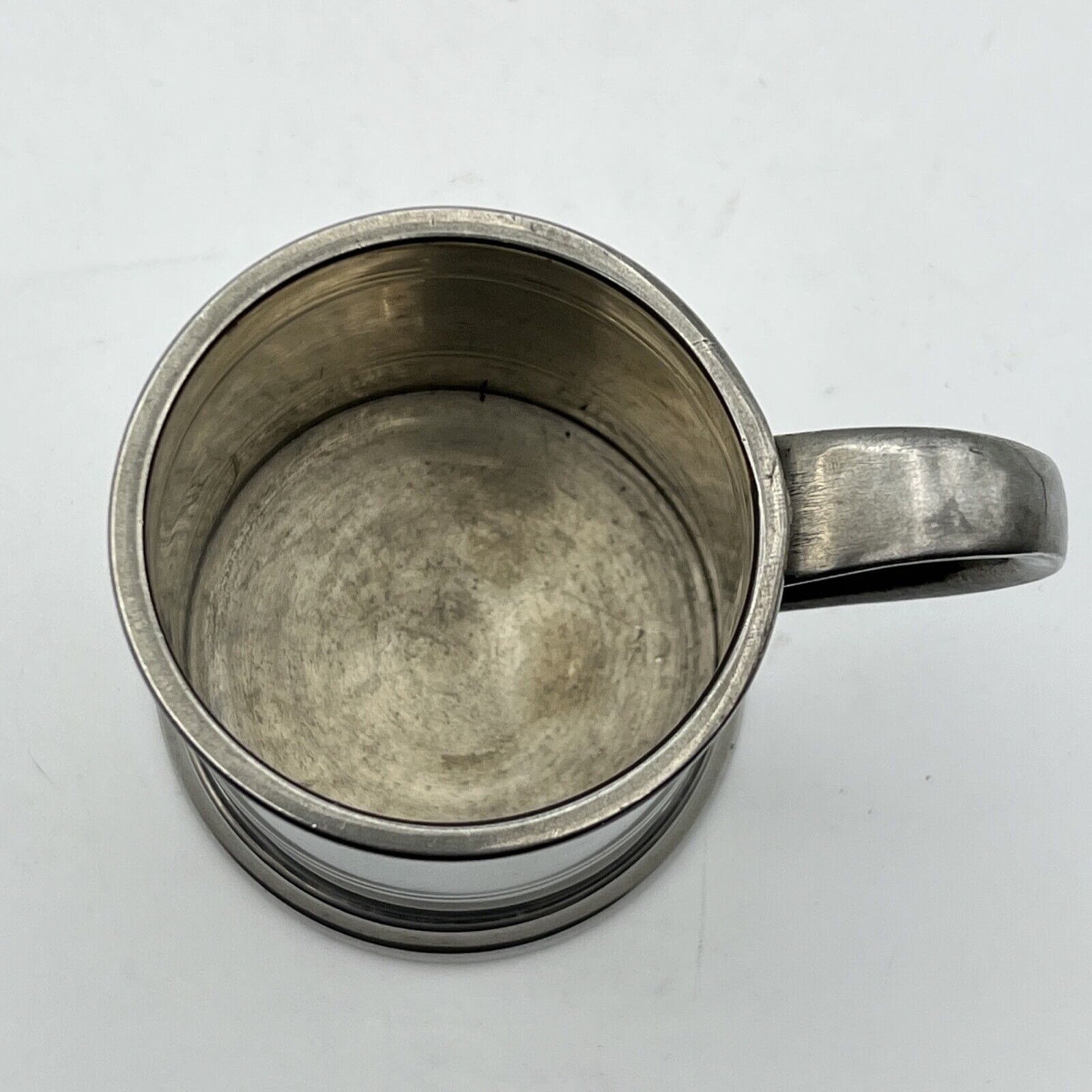 Portapenne da scrivania stile antico in argento sheffield boccale silver peltro Categoria  Sheffield & Argento