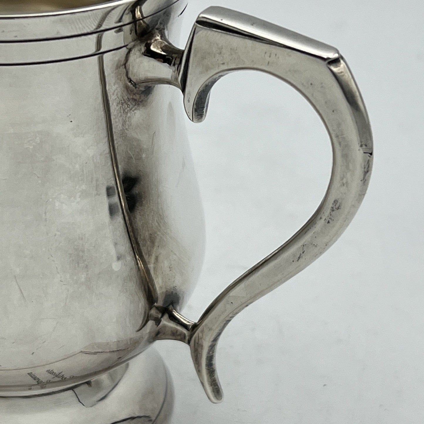 Portapenne da scrivania stile antico in argento silverplate sheffield boccale X Categoria  Sheffield & Argento