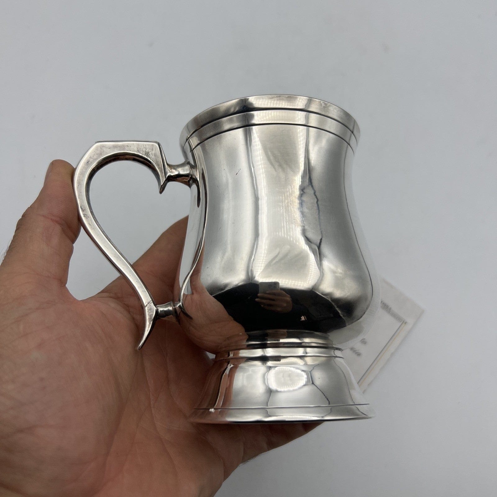 Portapenne da scrivania stile antico in argento silverplate sheffield boccale X Categoria  Sheffield & Argento