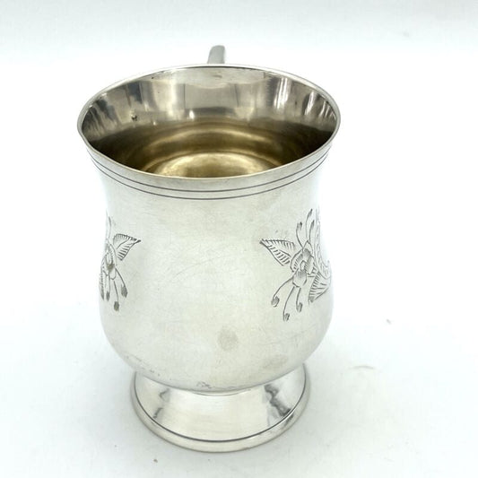 Portapenne da scrivania stile antico in argento silverplate sheffield boccale X Categoria  Sheffield & Argento