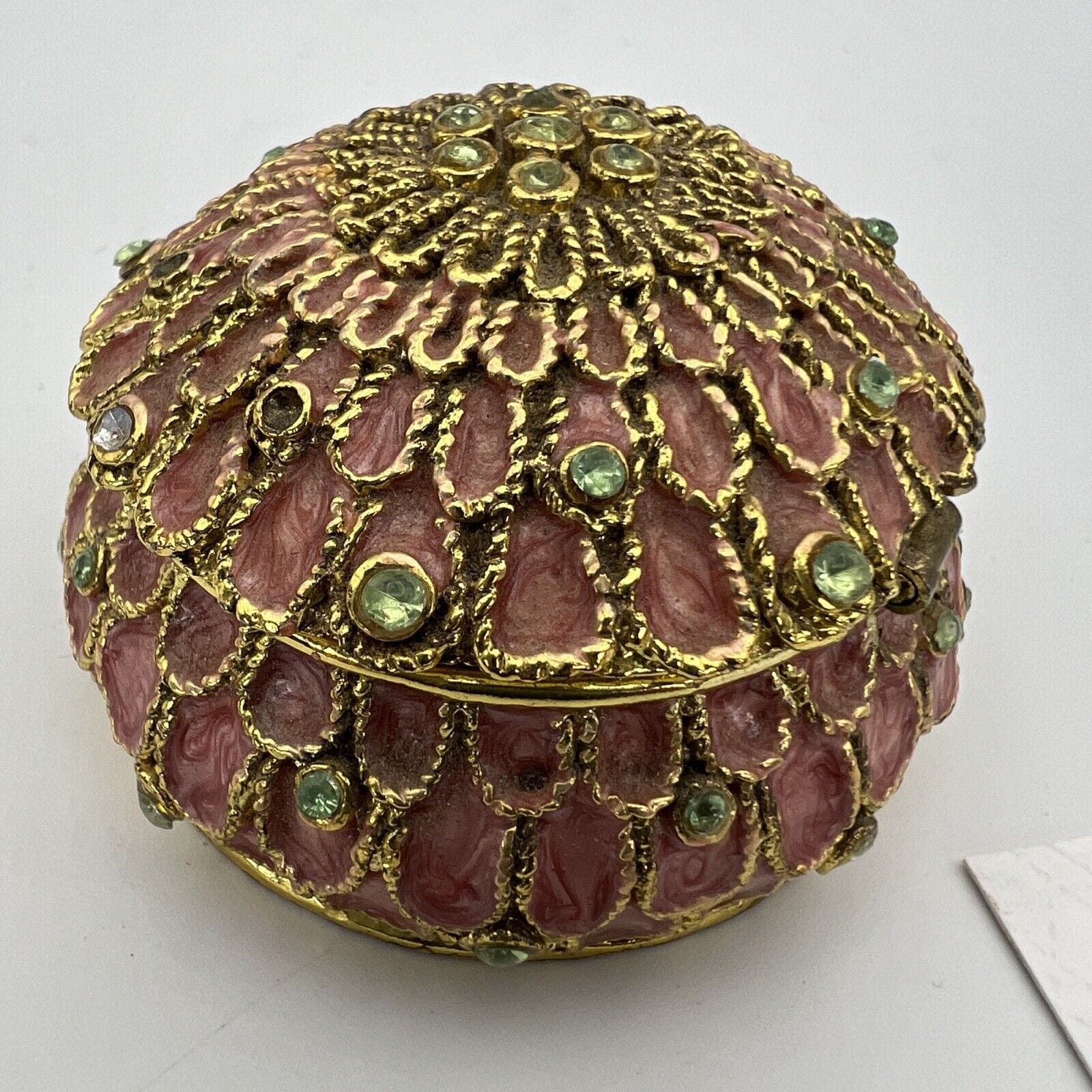 Portapillole vintage Porta Anelli Cloisonnè metallo dorato Scatolina Orientale Categoria  Sheffield & Argento