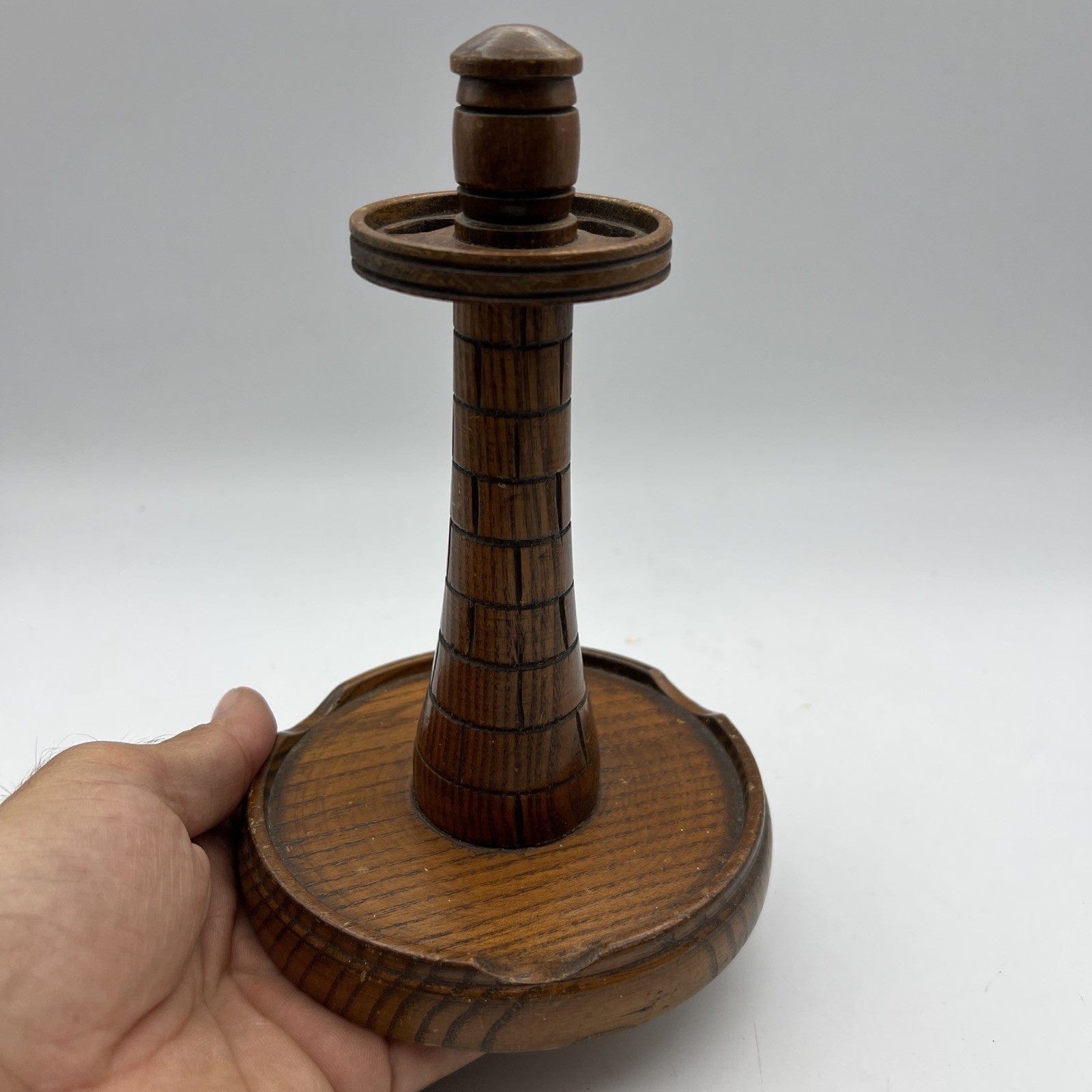 Portapipe antico in legno da tavolo 3 posti pipe d' epoca 900  Inglese anni 30 Categoria  Oggetti per fumatori