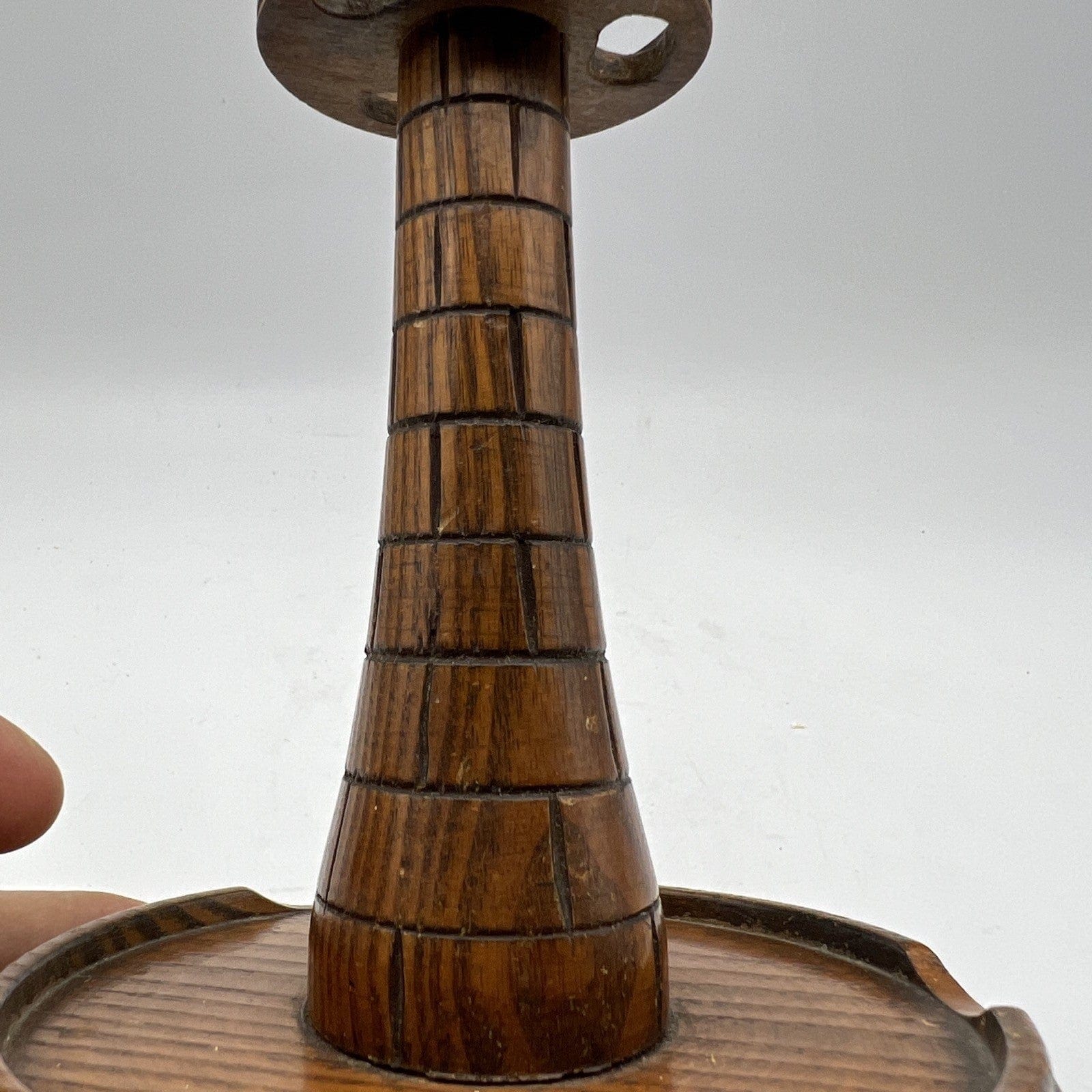 Portapipe antico in legno da tavolo 3 posti pipe d' epoca 900  Inglese anni 30 Categoria  Oggetti per fumatori