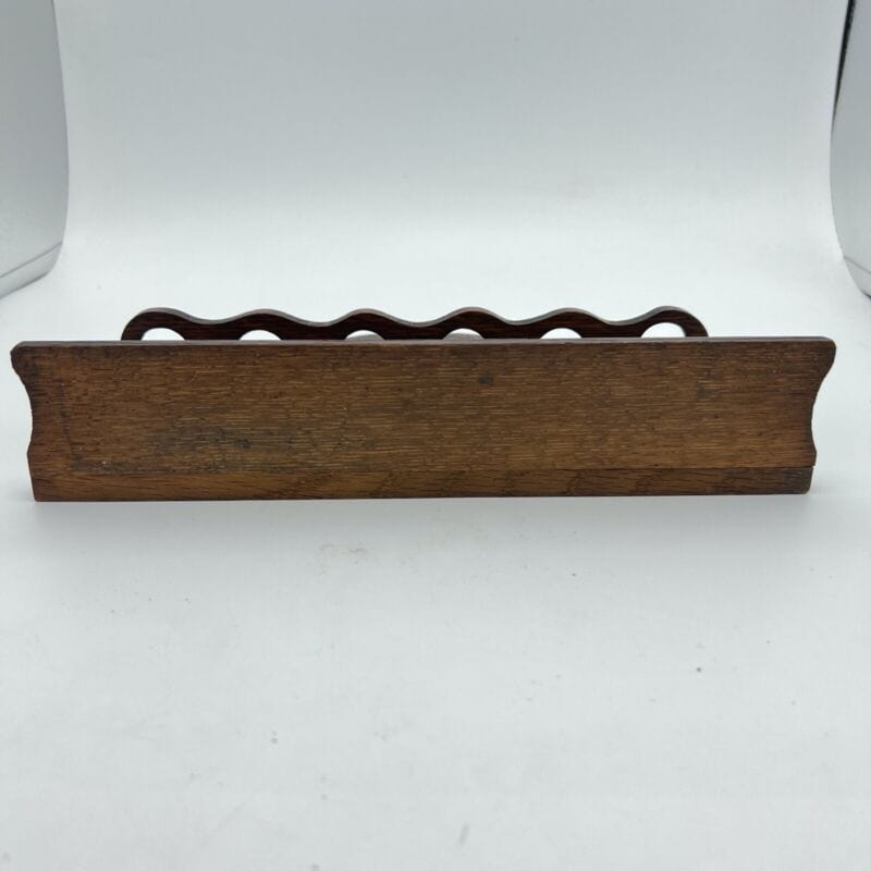Portapipe antico in legno da tavolo  6 posti epoca 900 Stile Art Noveau Inglese Categoria  Oggetti per fumatori