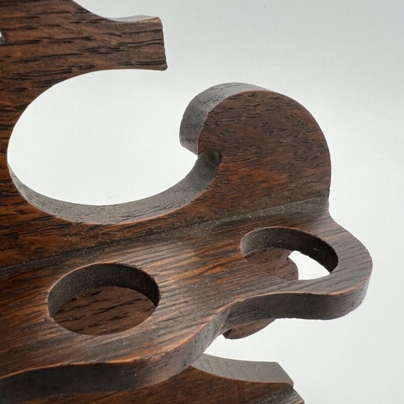 Portapipe antico in legno da tavolo  6 posti epoca 900 Stile Art Noveau Inglese Categoria  Oggetti per fumatori