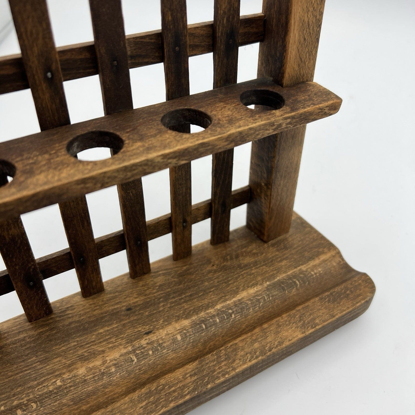 Portapipe antico in legno da tavolo 7  posti epoca 900 Stile Inglese anni 20 Categoria  Oggetti per fumatori