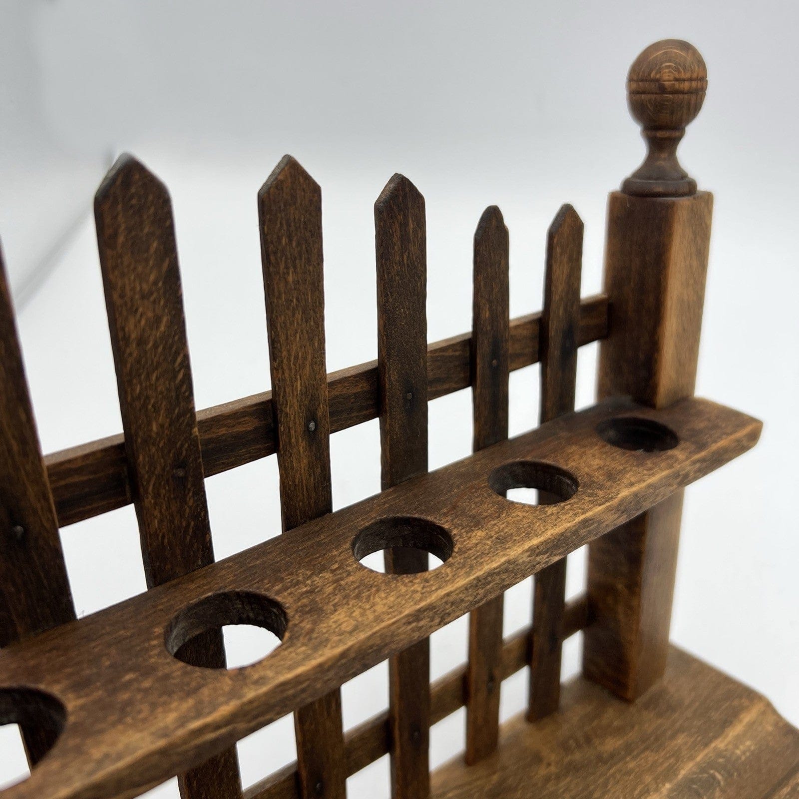 Portapipe antico in legno da tavolo 7  posti epoca 900 Stile Inglese anni 20 Categoria  Oggetti per fumatori