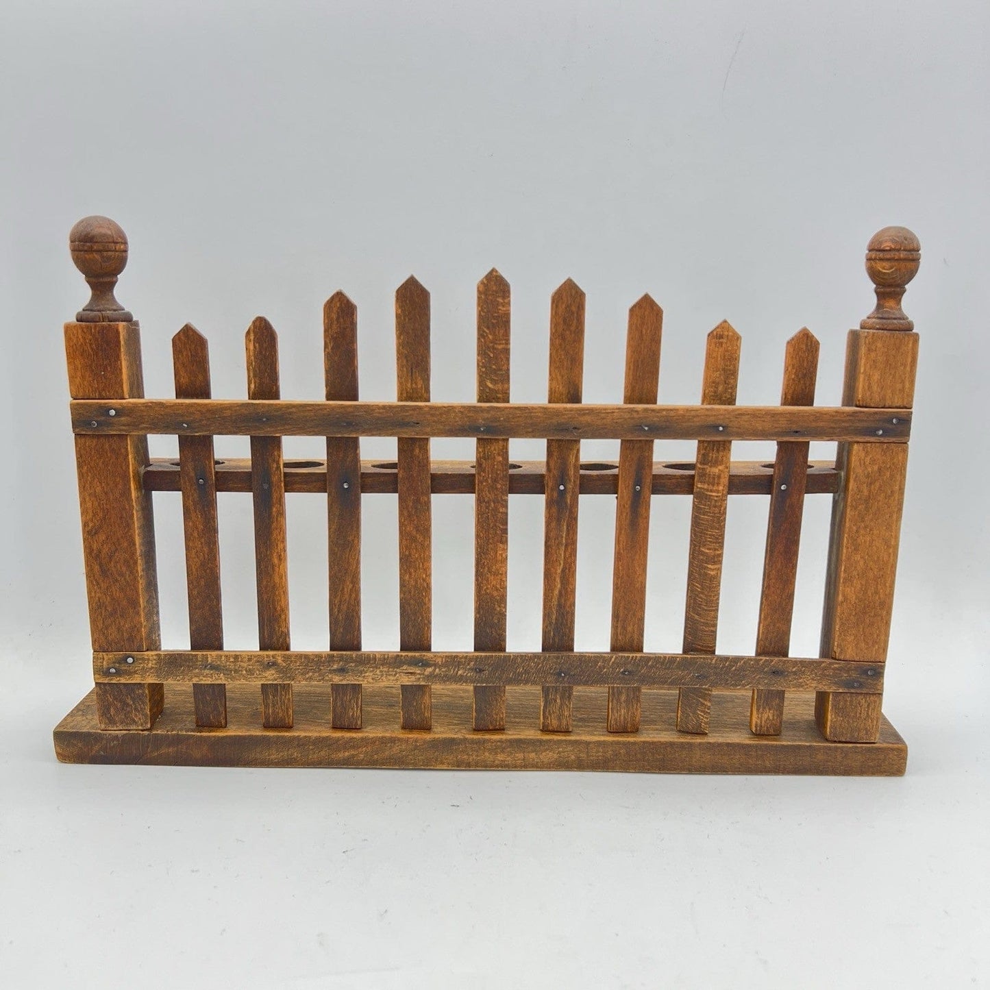 Portapipe antico in legno da tavolo 7  posti epoca 900 Stile Inglese anni 20 Categoria  Oggetti per fumatori