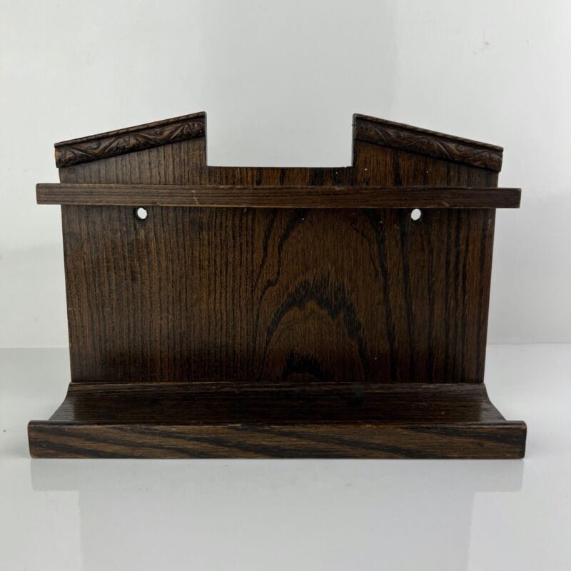 Portapipe antico in legno massello da tavolo o muro 6 posti Inglese epoca 900 Categoria  Oggetti per fumatori