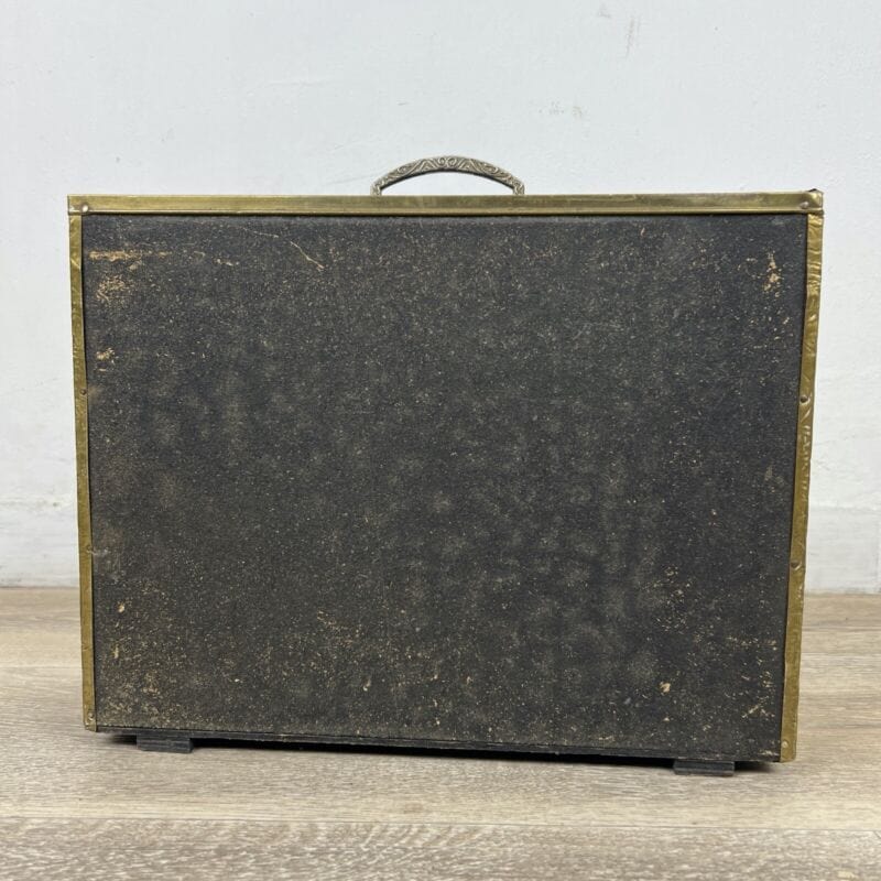 Portariviste antico in legno e ottone da terra vecchio porta giornali d'epoca Categoria  Ottone