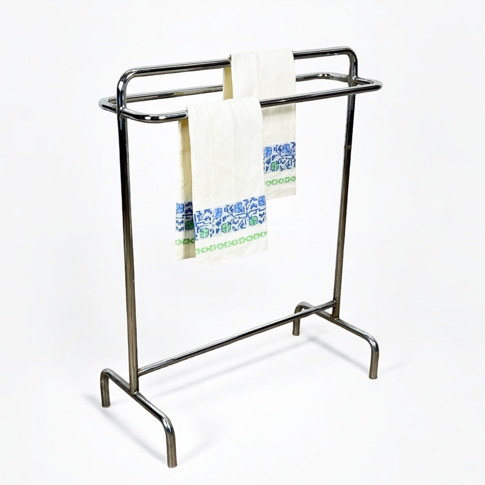 Portasciugamani porta asciugamani stile anni '70 minimalista da terra cromato Categoria  Portasciugamani