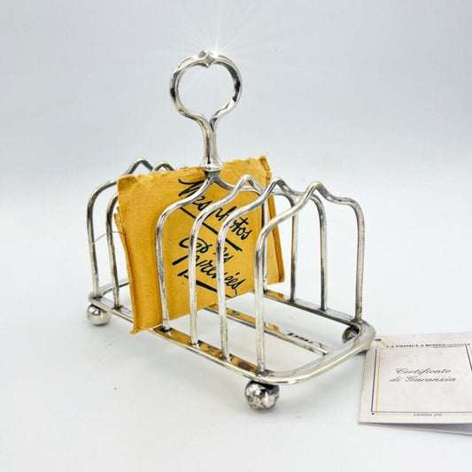 Portatovaglioli antico 800 in silver plate portabiglietti da visita scrivania Categoria  Sheffield & Argento