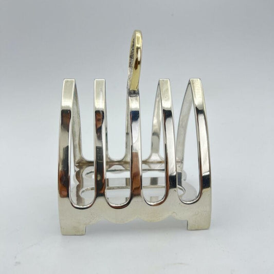 Portatovaglioli antico in silver plate portabiglietti da visita scrivania 1930 Categoria  Sheffield & Argento