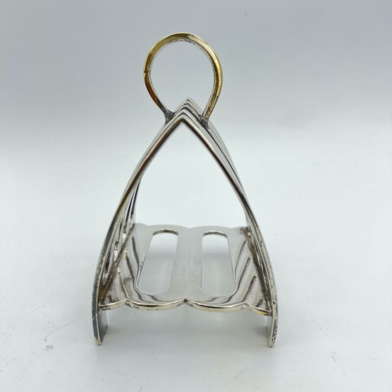 Portatovaglioli antico in silver plate portabiglietti da visita scrivania 1930 Categoria  Sheffield & Argento